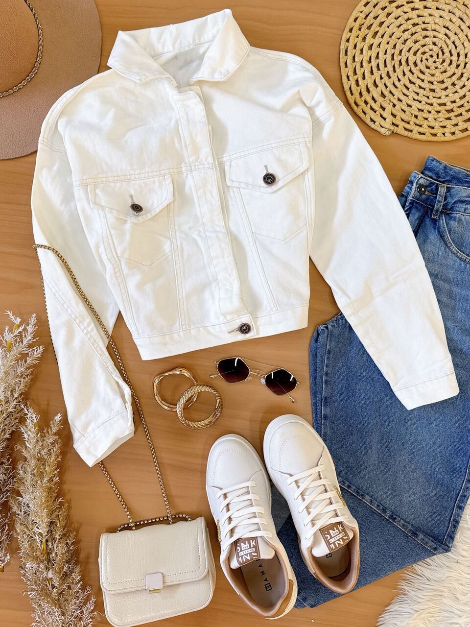Jaqueta Jeans Melissa Off White