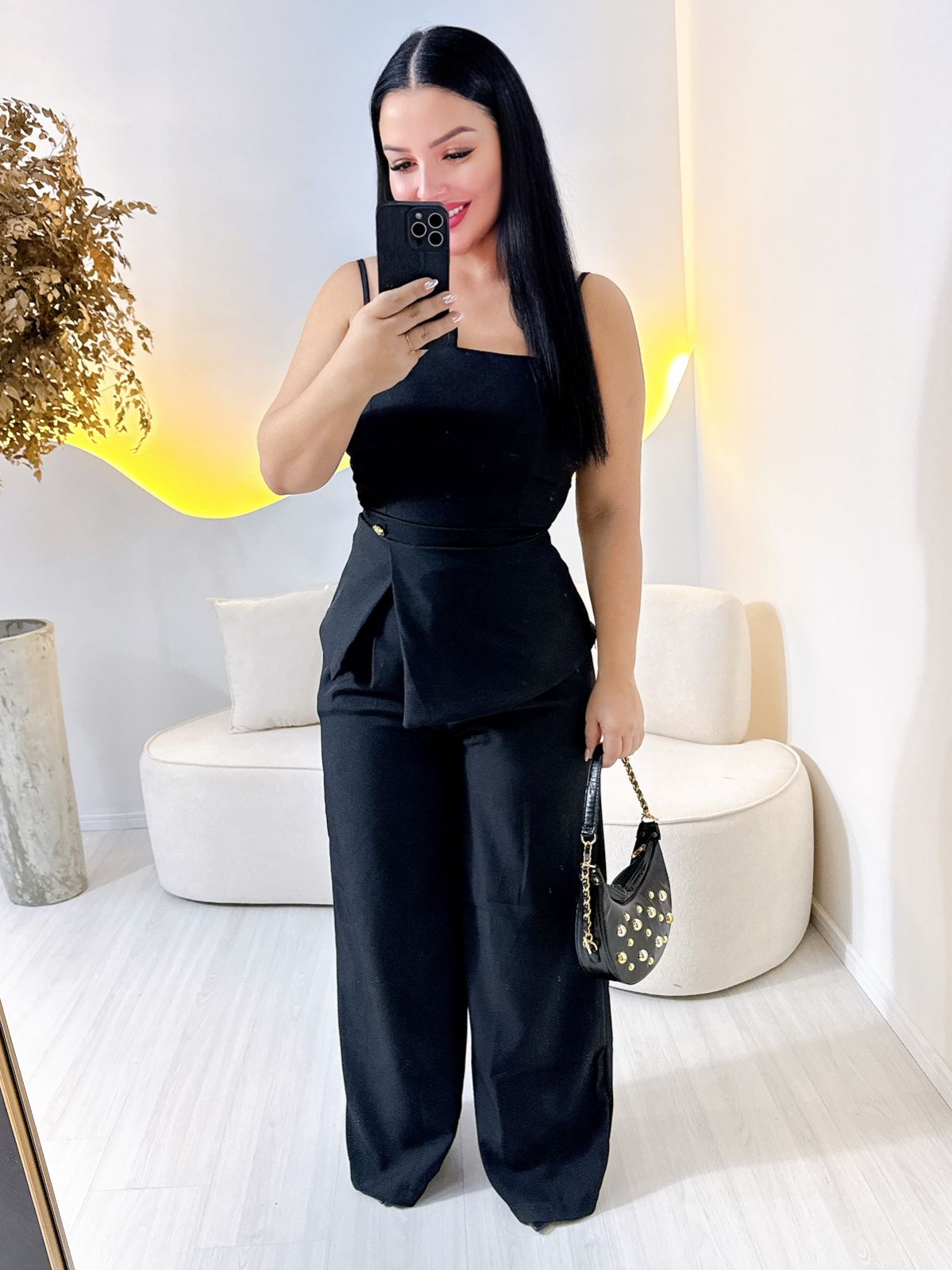 Conjunto Calca e Blusa Renata Preto