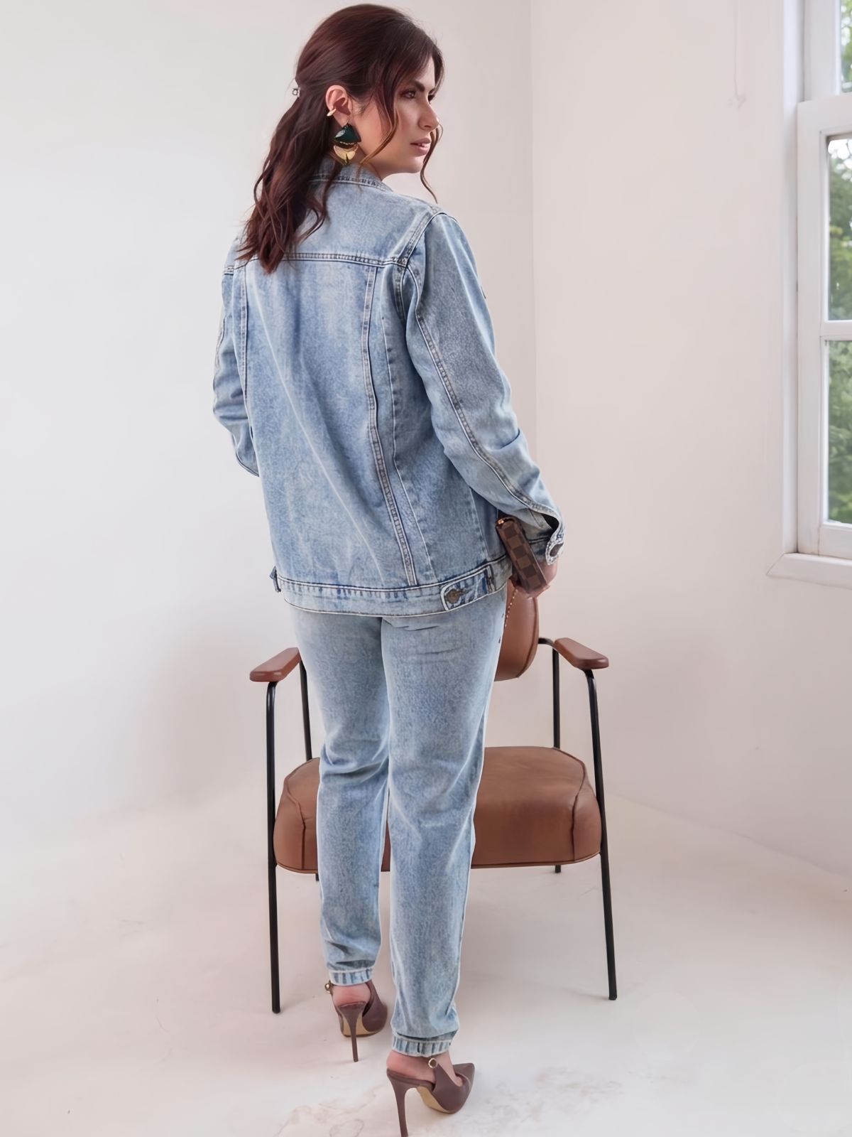 Jaqueta Jeans Paola Lavagem Clara